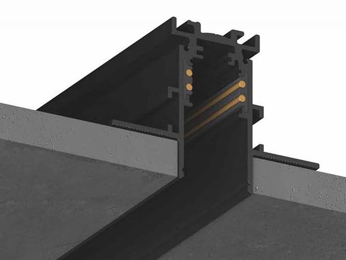 48V Trockenbauschiene f�r Rigips- und Trockenbaudecken
