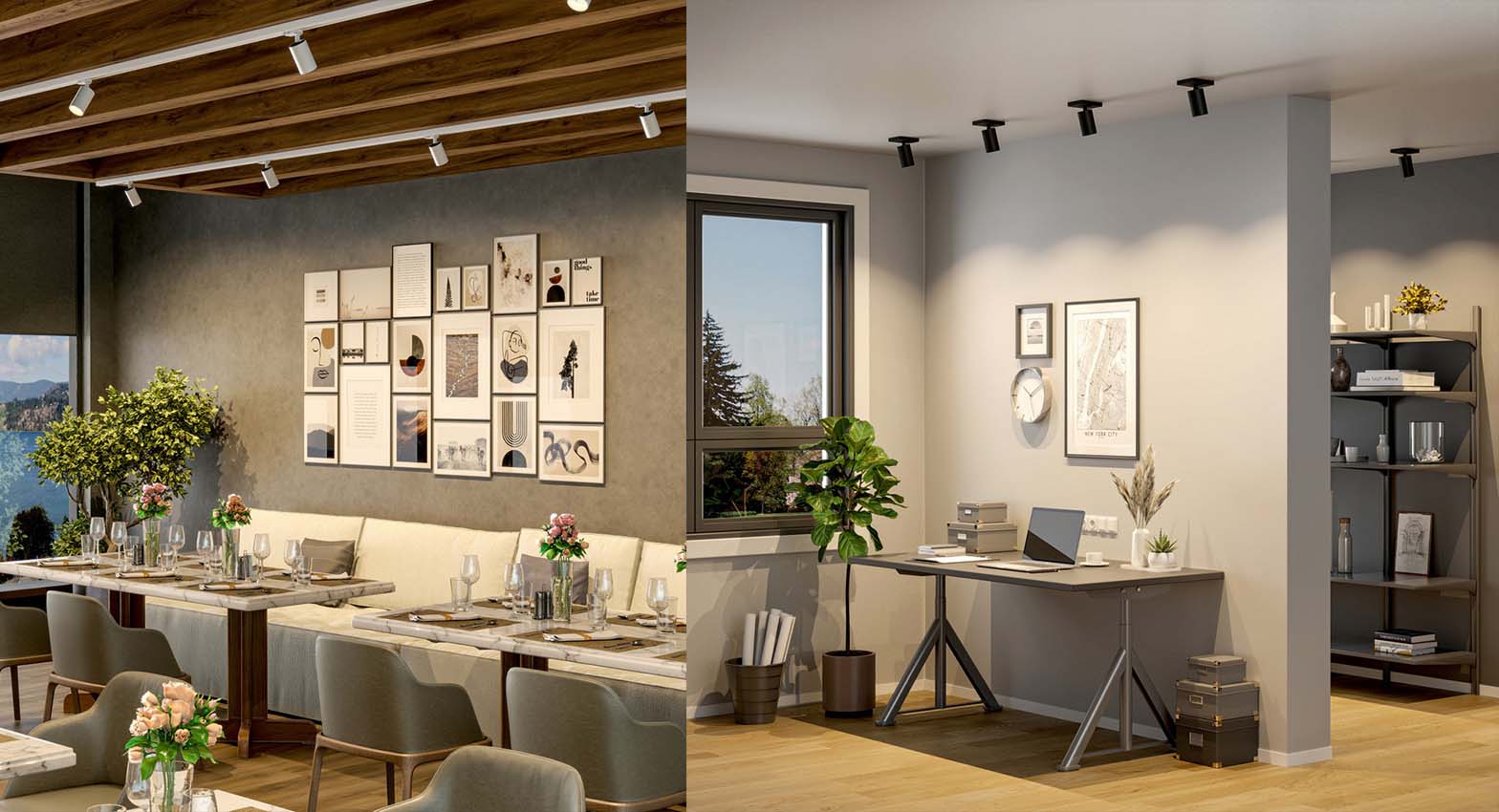 LED-Spotlampen f�r Akzentbeleuchtung im Interior