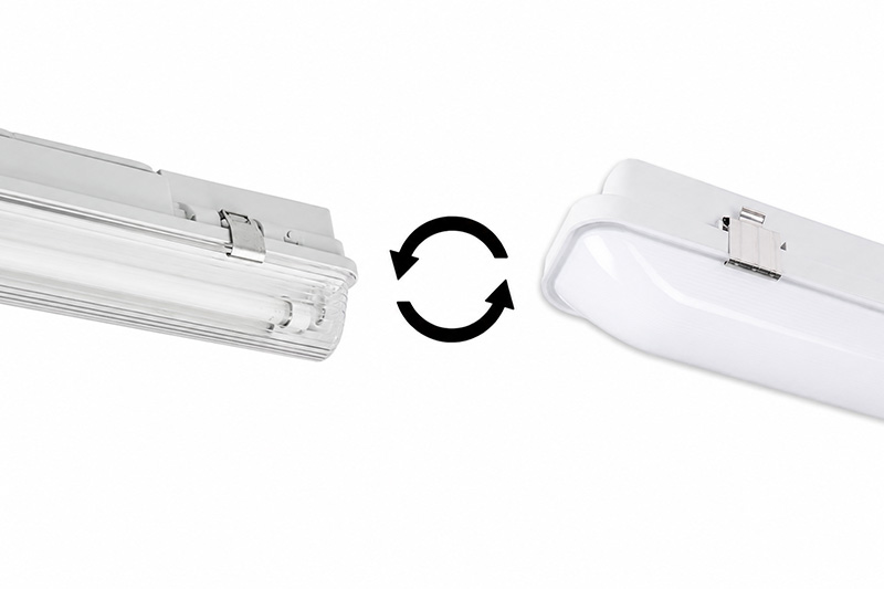 LED Linear und Feuchtraumleuchten alte Wannenleuchten ersetzen