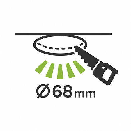 LED Einbaustrahler 68mm Deckenausschnitt