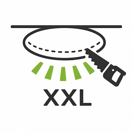 XXL Einbaustrahler gro�er Lochausschnitt