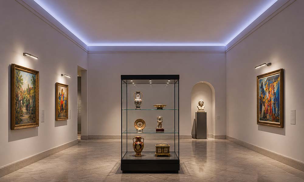Indirekte Beleuchtung Museum