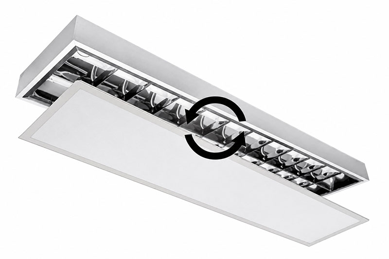 LED Panels alte Rasterleuchten ersetzen