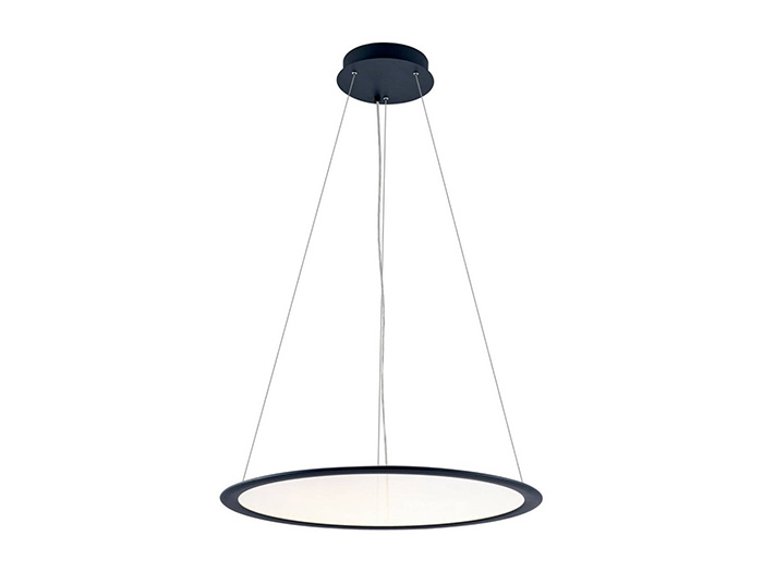 LED Pendelleuchte schwarz für Galerie