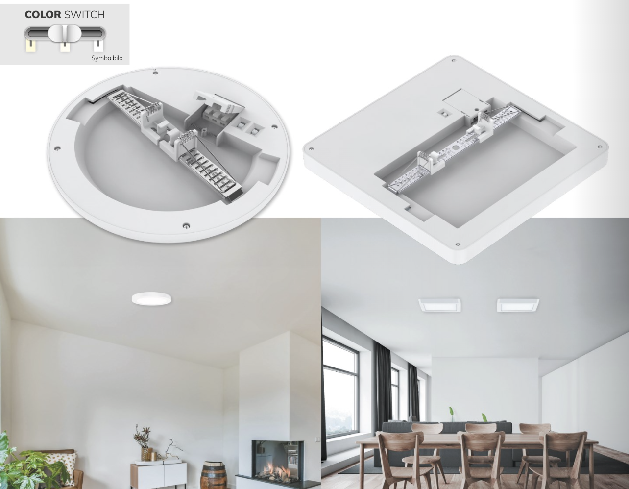 Montage von LED-Lichtbändern